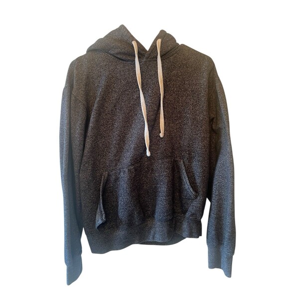 Fleece Factory Sweatshirt Unisex Gray Red Heritage Pullover Hoodie Knit Small - Picture 1 of 5